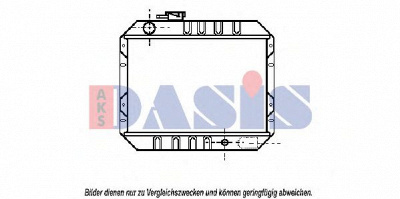 AKS DASIS 090070n -  Радиатор, охлаждение двигателя
